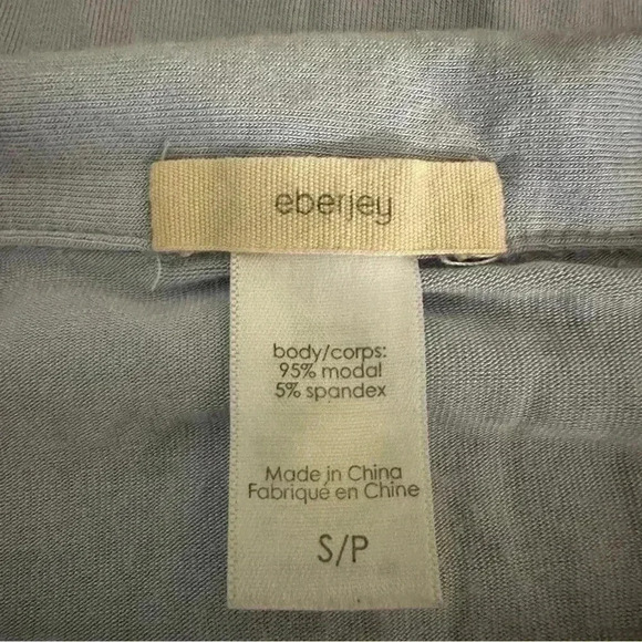 Eberjey Pajama Top Long Sleeve Sz S - Picture 3 of 10